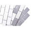 Carreau de mosaïque murale en brique de porcelaine 14,13 po x 10,25 po Metro Moon-63332399