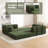 Boneless 79" Corduroy Pull-Out Compression Sofa Bed Loveseat for Small Spaces-27195209