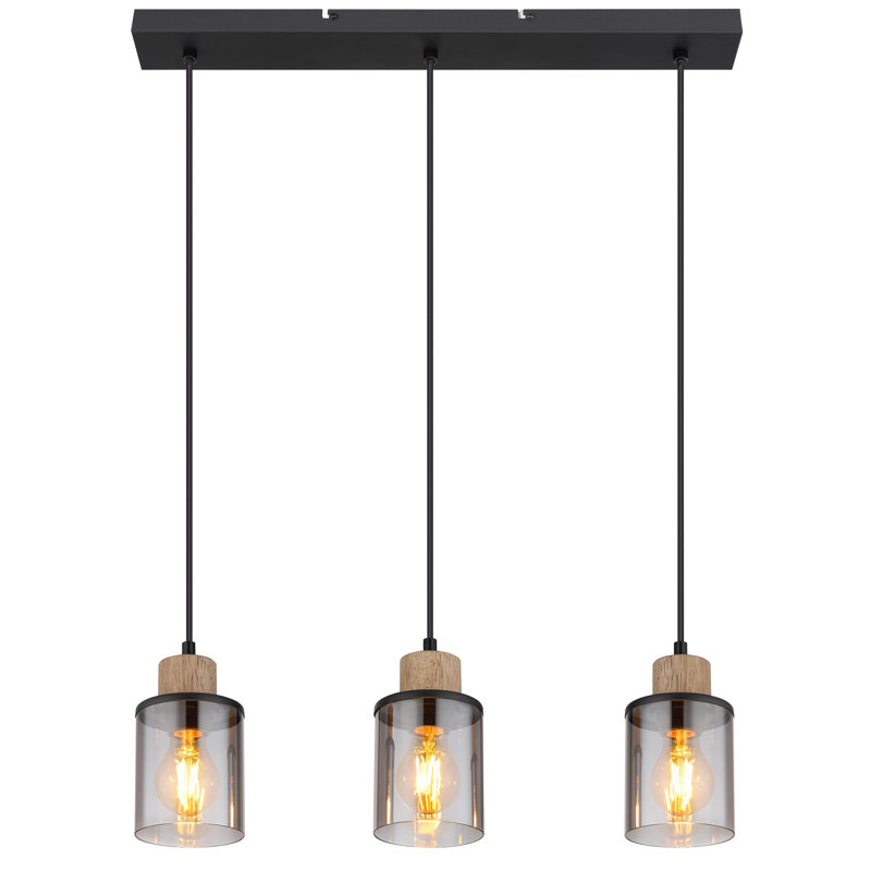 Alishaa 3 - Light Matte Black Pendant