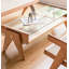 Table basse en cerisier massif