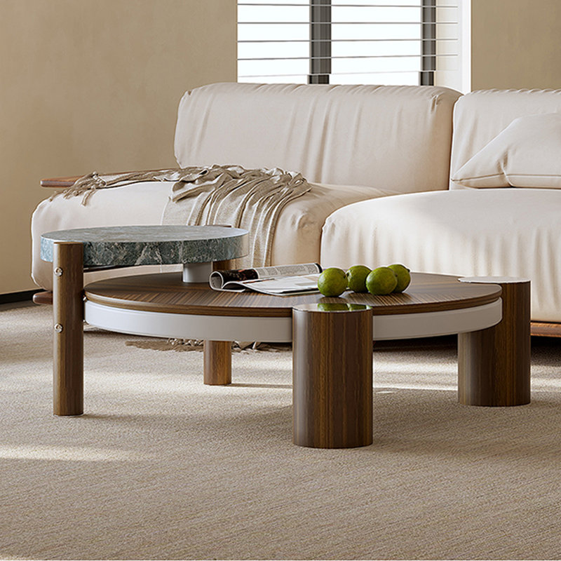 Table basse ronde en bois