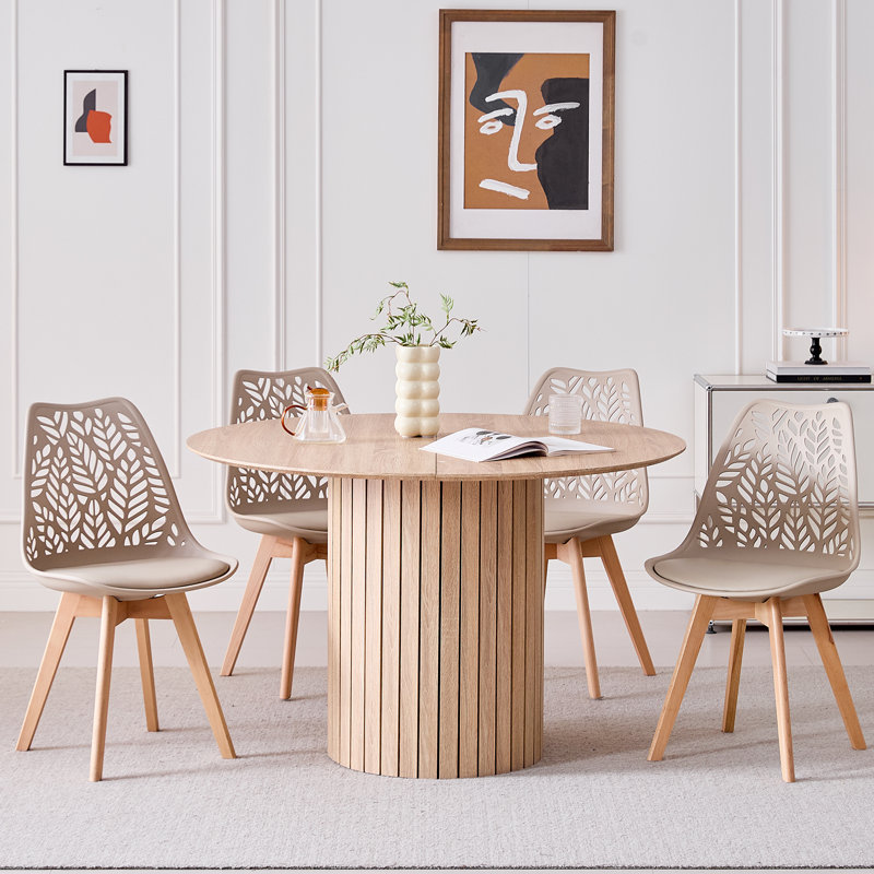 Upholstered Side Chair, Khaki, 4