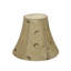 Abat-jour cloche en soie/chantoung de H 5 po en or