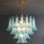 Luminaire suspendu en verre ambré Artisanal - élégance Mid-Century rétro avec détails dorés-1272468249-1262329802-1262329800