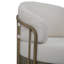 Chaise berçante de patio en osier avec coussins (ensemble de 2)