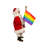 Kurt Adler Fabriche Pride Santa Christmas Figurine, 10in