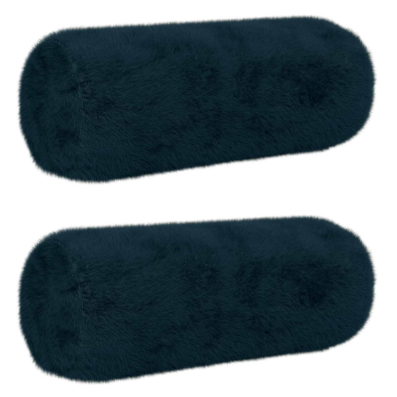 Pink Cushion Cover, Navy Blue