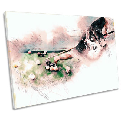 Pool Eight Ball - Wrapped Canvas Print