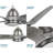Alleron 56'' Ceiling Fan with LED Lights-1290082131