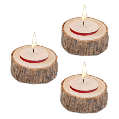 Bougeoirs en bois pour bougeoirs