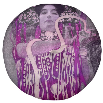 Coussin de plancher rond hygeia Gustav Klimt