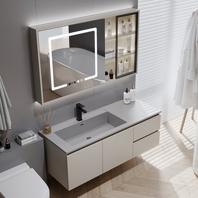 Light luxury style simple bathroom cabinet