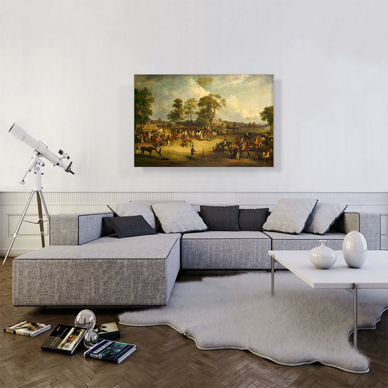 «Heaton Park Races 1829» par John Ferneley, reproduction d'art sur toile tendue, H 26 po x l 40 po x P 0,75 po