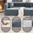 Nargis 2 - Piece 132" Modern Curved Sectional Sofa-262422905-266830434
