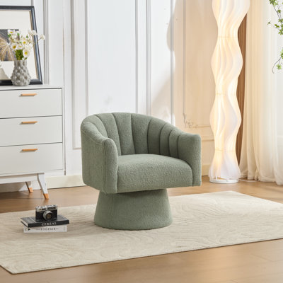Fauteuil demi-tonneau pivotant