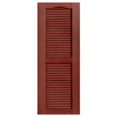 Cathedral Top Custom Open Louver Shutters Pair