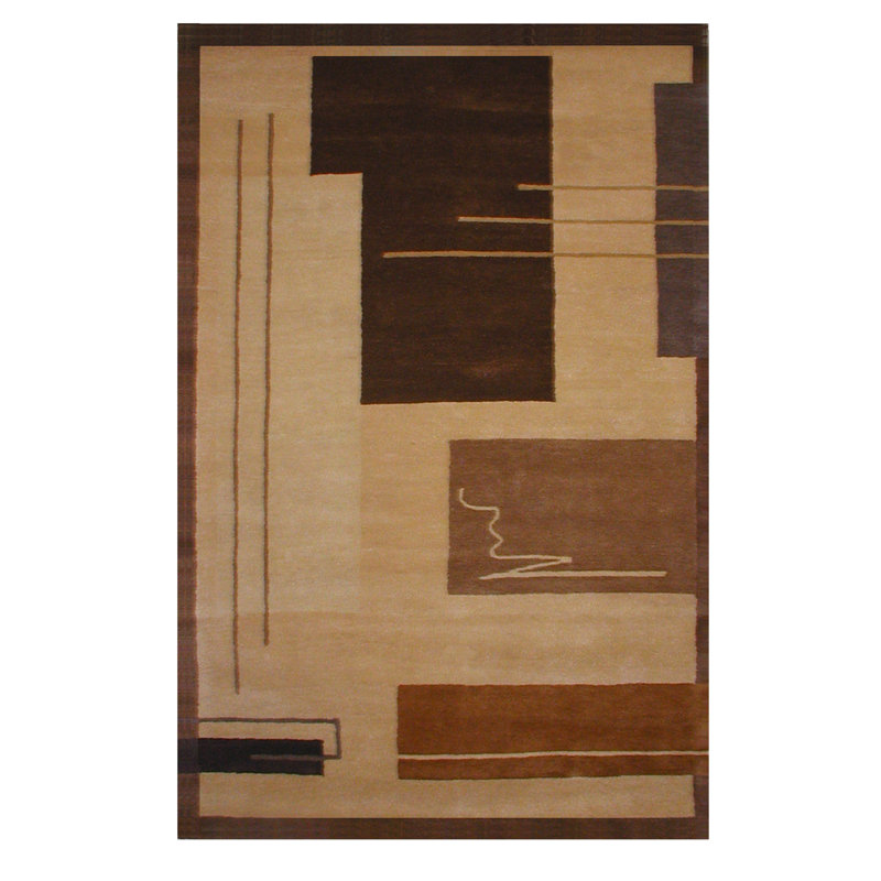 American Home Contemporary Wool Abstract Indoor Rug, Rectangle 8'6" x 11'6"