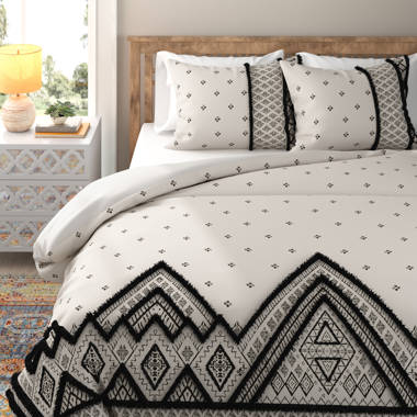 Cremeans Cotton Blend Geometric Shapes Comforter Set
