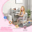 Ensemble de bureau et de chaise pour enfants avec rangement, conception ergonomique pour l'apprentissage confortable et espace d'étude organisé
