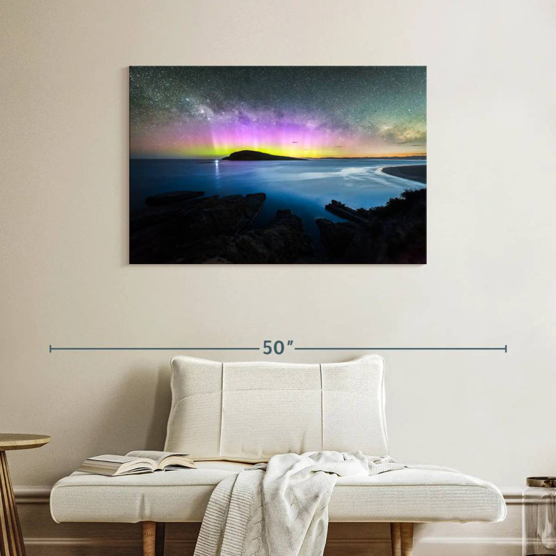 Alvord Aurora Borealis Glow, 26" H x 39" W