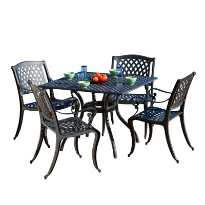 Olmsted 4 - Person Patio Dining Set with Square Table