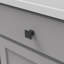 Poignée carrée Studio Collection - bouton d'armoire 1-1 / 4 po x 1-1 / 4 po noir mat - Quincaillerie transitionnelle pour tiroirs et armoires-91163694
