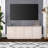 Baileigh Rectangular TV Stand for TV's up to 75" in Alder White-591748317