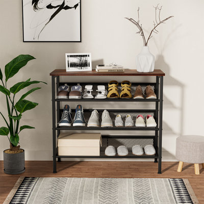 16 Pair Shoe Rack
