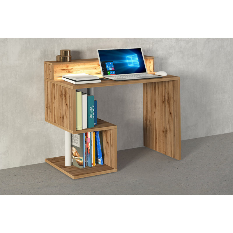 Nang Computer Desk, Brown, 92.50cm H x 100cm W x 50cm D