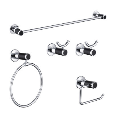 Abaco 5 - Piece Bathroom Hardware Set