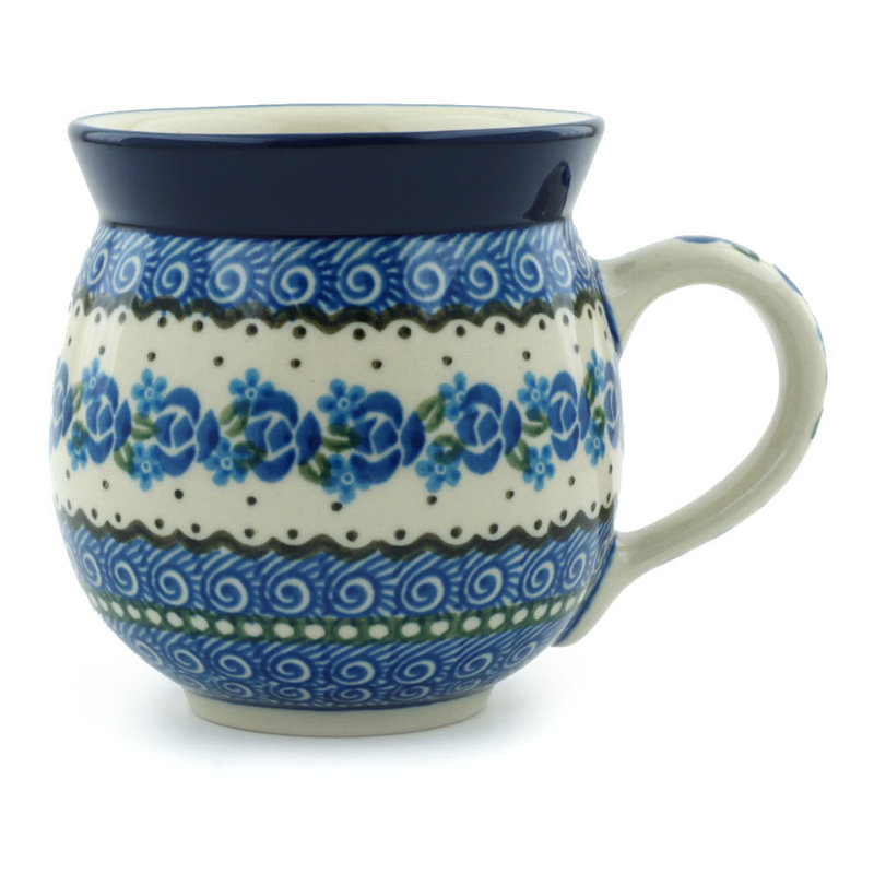 Tasse à bulles en grès 12 oz - Blue Bud Sea