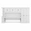 Lit escamotable simple 6 tiroirs avec garde-robe, tablettes, armoire et bureau-1050434226