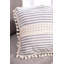 Arum Striped White Square Cushion Cover-427090001