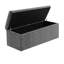 Safar Large Naples Ottoman Storage Box – Multi- Functional Striped Upholstered Blanket Box-116641127-117135477