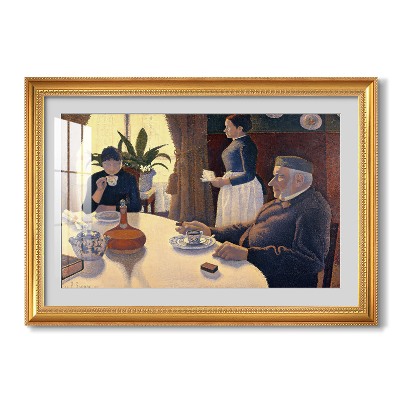 La Salle à manger (Petit-déjeuner), 1886-1887 - Paul Signac - Estampe encadrée sur mesure, 24x34 INNER SIZE