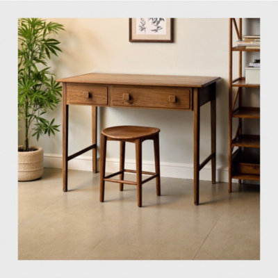 Bureau minimaliste moderne en teck