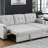 84" Linen Reversible Sleeper Sectional Sofa With Storage Chaise-1093544646-1093544647