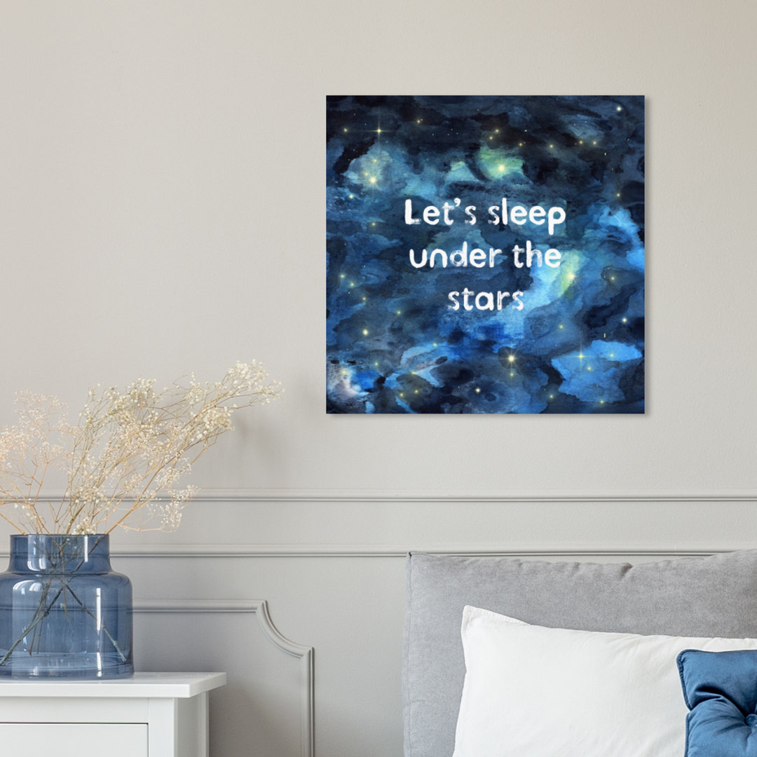 'Sleep Under the Stars' Graphic Art on Canvas