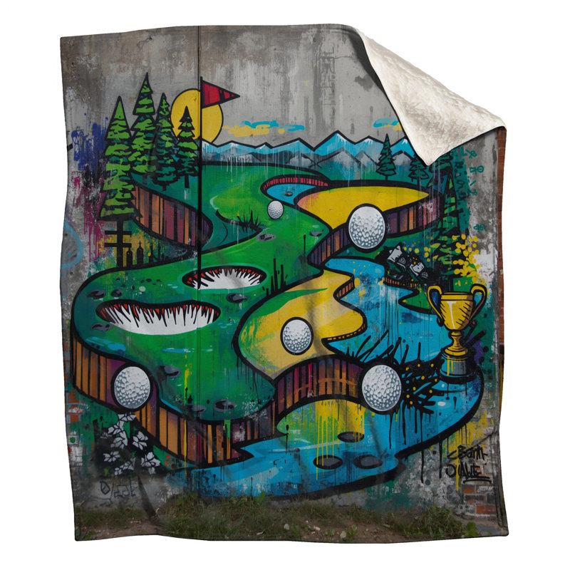 Couvertures de graffiti pour terrain de golf, L 60 po x H 80 po