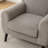 Deivi Upholstered Accent Chair with Round Arm-2019053567