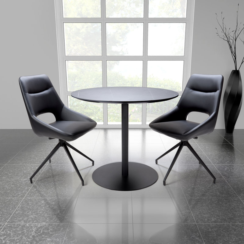 Hourani Round Metal Base Dining Table