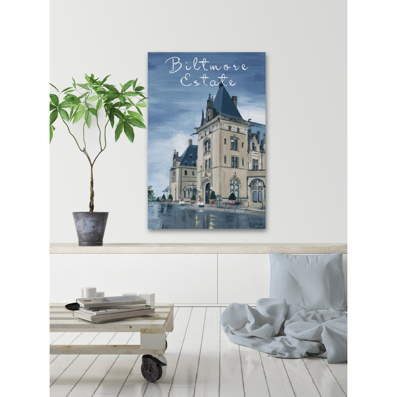 Biltmore Estate - Reproduction d'art sur toile tendue, H 12 po x l 8 po x P 1,5 po