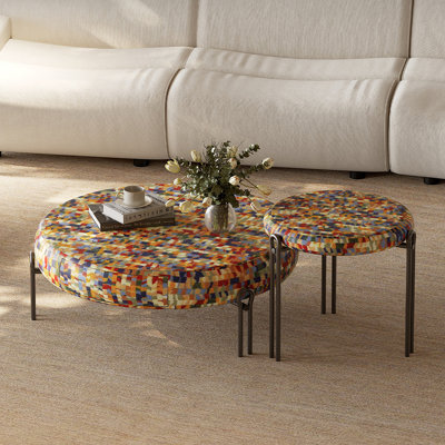 Table basse moderne en bois massif minimaliste