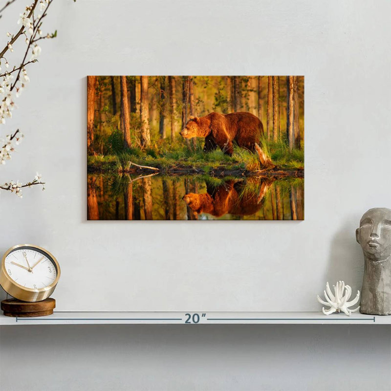 Brampt Wild Forest Bear, 8" H x 12" W