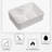 Wenty 12'' White Ceramic Rectangular Bathroom Sink