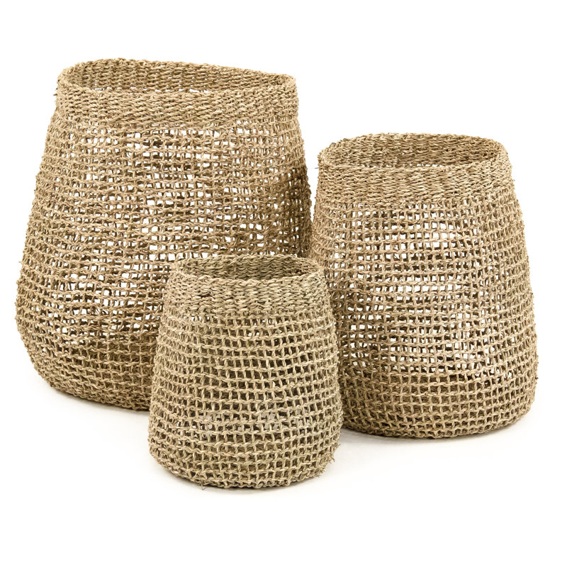 Panier en en rotin tissé, H 10 po x l 10 po x P 10 po