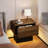 Nightstand with Drawer & LED light, End Side Table-105535509