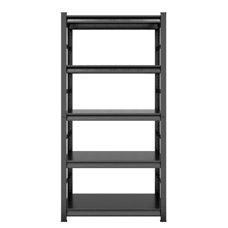 Étagère de rangement 5 niveaux, Noir, H 72 po x l 35,4 po x P 15,7 po