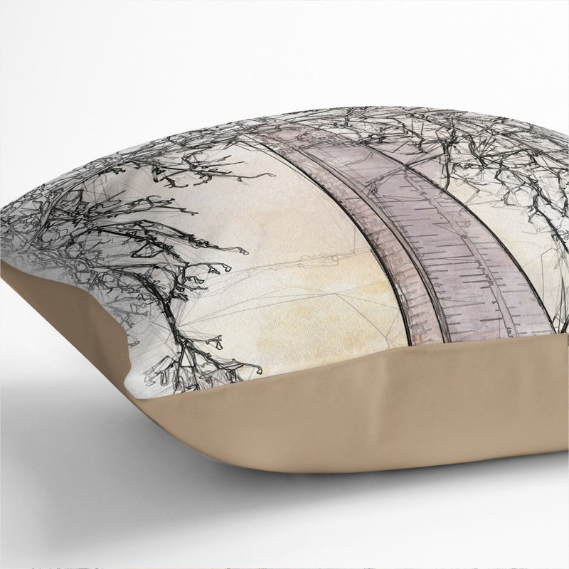 The Shard in London Vol.2 Scatter Cushion, 40cm H x 40cm W x 15cm D, Stone