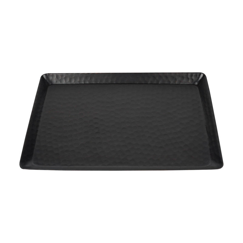  Plateau de service martelé, H 1 po x l 9,75 po x P 5,75 po, Brown